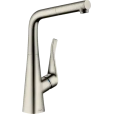 Змішувач для кухонної мийки HANSGROHE METRIS M71 73812800, нержавіюча сталь