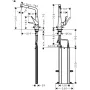 Змішувач для кухонної мийки HANSGROHE METRIS M71 73812800, нержавіюча сталь