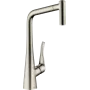 Змішувач для кухонної мийки HANSGROHE METRIS M71 73801800, нержавіюча сталь
