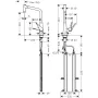 Змішувач для кухонної мийки HANSGROHE METRIS M71 73801000