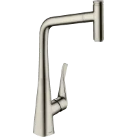 Змішувач для кухонної мийки HANSGROHE METRIS SELECT M71 73803800, нержавіюча сталь