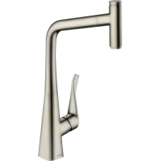 Змішувач для кухонної мийки HANSGROHE METRIS SELECT M71 73803800, нержавіюча сталь