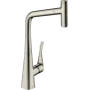 Змішувач для кухонної мийки HANSGROHE METRIS SELECT M71 73803800, нержавіюча сталь