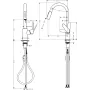 Змішувач для кухонної мийки з висувним душем HANSGROHE FOCUS M41 31833000