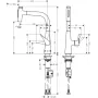 Змішувач для кухонної мийки з висувним душем HANSGROHE METRIS SELECT M71 73822000