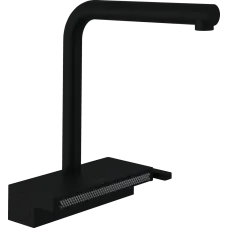 Змішувач для кухонної мийки з висувним душем HANSGROHE AQUNO SELECT M81 73836670, чорний матовий
