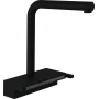 Змішувач для кухонної мийки з висувним душем HANSGROHE AQUNO SELECT M81 73836670, чорний матовий