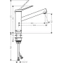 Змішувач для кухонної мийки з установкою перед вікном HANSGROHE ZESIS M33 74805000