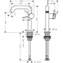 Змішувач для раковини HANSGROHE TECTURIS S 73341000