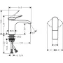 Змішувач для раковини HANSGROHE VIVENIS 75012000