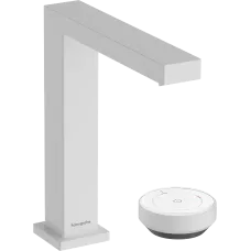 Змішувач для раковини з донним клапаном HANSGROHE TECTURIS E 73053700, білий матовий