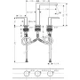 Змішувач для раковини з донним клапаном HANSGROHE TECTURIS E 73030000