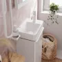 Змішувач для раковини з донним клапаном HANSGROHE TECTURIS S 73302700, білий матовий