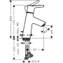 Змішувач для раковини з донним клапаном HANSGROHE TALIS S 72013000