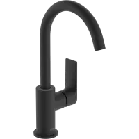 Змішувач для раковини з донним клапаном HANSGROHE REBRIS E 72576670, чорний матовий