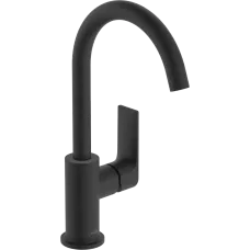 Змішувач для раковини з донним клапаном HANSGROHE REBRIS E 72576670, чорний матовий