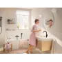 Змішувач для раковини з донним клапаном і поворотним виливом HANSGROHE REBRIS S 72536670, чорний матовий