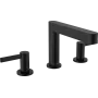 Змішувач для раковини зі зливним гарнітуром HANSGROHE FINORIS 76033670, чорний матовий