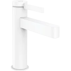 Змішувач для раковини зі зливним гарнітуром HANSGROHE FINORIS 76024700, білий матовий