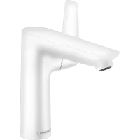 Змішувач для раковини зі зливним гарнітуром HANSGROHE TALIS E 71754700, білий матовий