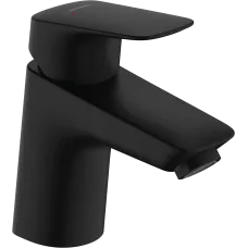 Змішувач для раковини зі зливним гарнітуром HANSGROHE LOGIS 71070670, чорний матовий