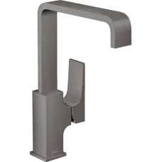 Змішувач для раковини зі зливним клапаном HANSGROHE METROPOL 32511340, чорний матовий хром