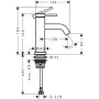 Змішувач для раковини тільки для холодної води HANSGROHE TECTURIS S 73313000