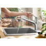 Змішувач з висувним виливом для кухонної мийки HANSGROHE ZESIS M33 74820000