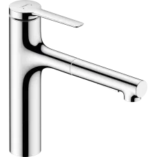 Змішувач з висувним виливом для кухонної мийки HANSGROHE ZESIS M33 74822000