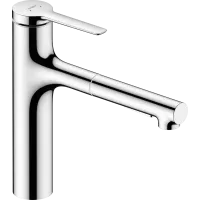 Змішувач з висувним виливом для кухонної мийки HANSGROHE ZESIS M33 74823000