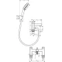 Змішувач на борт ванни HANSGROHE VERNIS SHAPE 71462000