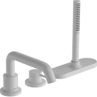 Змішувач на борт ванни HANSGROHE TECTURIS S 73447700, білий матовий