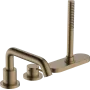Змішувач на борт ванни HANSGROHE TECTURIS S 73447140, бронза сатин