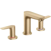 Змішувач на три отвори з донним клапаном HANSGROHE TALIS E 71733140, бронза сатин