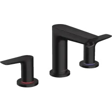 Змішувач на три отвори з донним клапаном HANSGROHE TALIS E 71733670, чорний матовий