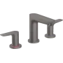 Змішувач на три отвори з донним клапаном HANSGROHE TALIS E 71733340, чорний матовий хром