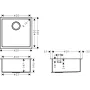 Мийка для кухні HANSGROHE S71 43425800, нержавіюча сталь