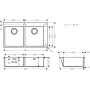 Мийка для кухні HANSGROHE S71 43303800, нержавіюча сталь