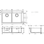 Мийка для кухні HANSGROHE S71 43311800, нержавіюча сталь