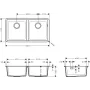 Мийка для кухні камінь HANSGROHE S51 43434290, сірий матовий