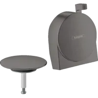 Набір накладок сифона для ванни HANSGROHE EXAFILL S 58117340, чорний матовий хром