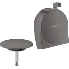 Набір накладок сифона для ванни HANSGROHE EXAFILL S 58117340, чорний матовий хром