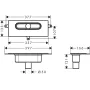 Прихована частина для каналів вертикальна HANSGROHE UBOX UNIVERSAL 1002180