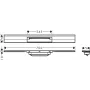 Решітка душового трапа HANSGROHE RAINDRAIN FLEX 56050700, білий матовий