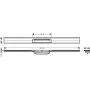 Решітка душового трапа HANSGROHE RAINDRAIN FLEX 56053990, золото глянсовий