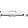 Решітка душового трапа HANSGROHE RAINDRAIN FLEX 56051670, чорний матовий