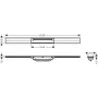 Решітка душового трапа HANSGROHE RAINDRAIN FLEX 56044700, білий матовий