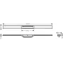 Решітка душового трапа HANSGROHE RAINDRAIN FLEX 56046000