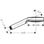 Ручний душ HANSGROHE CROMETTA 26334400, хром з білим