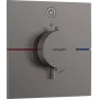 Термостат для душу HANSGROHE SHOWERSELECT COMFORT E 15571340, чорний матовий хром